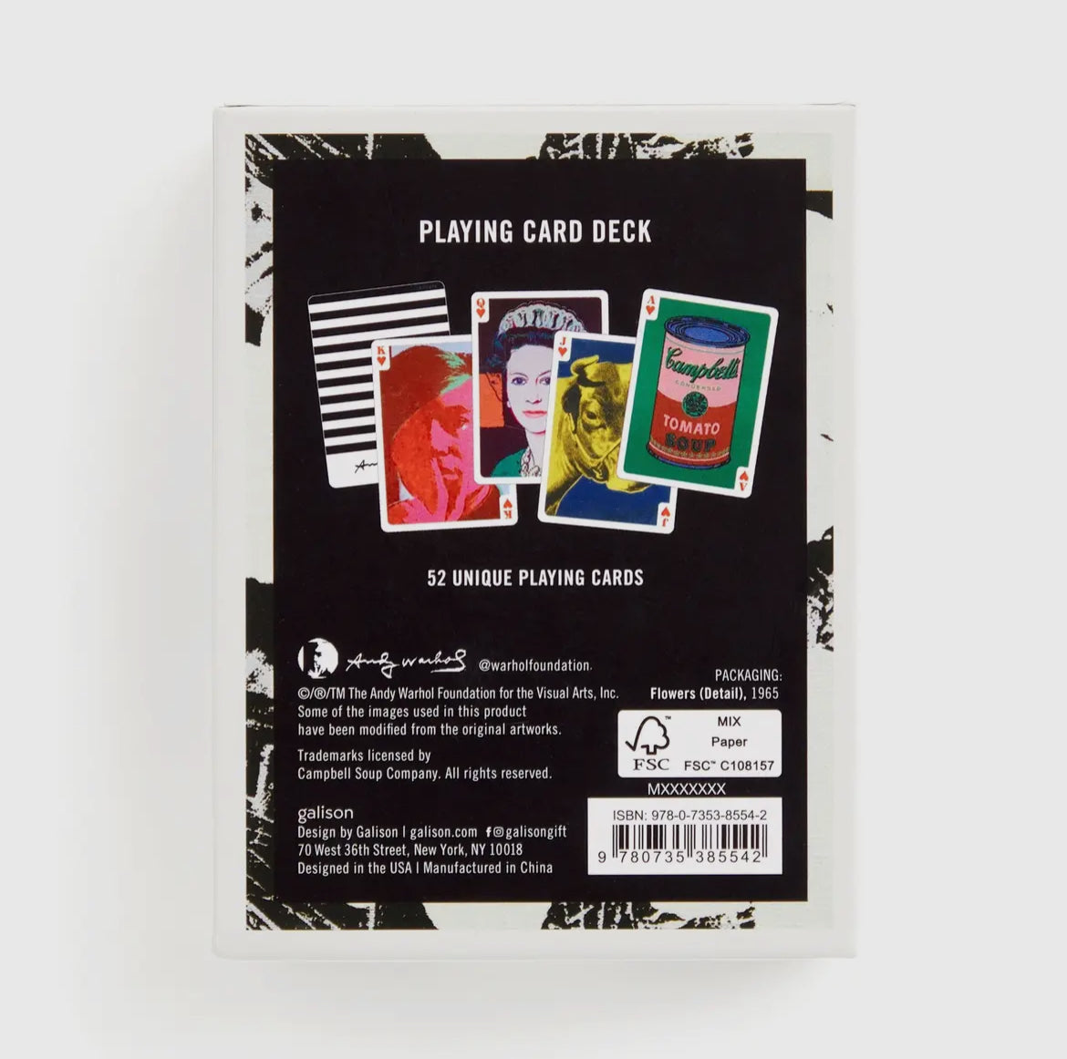 Warhol Pop Art Playing Card Deck