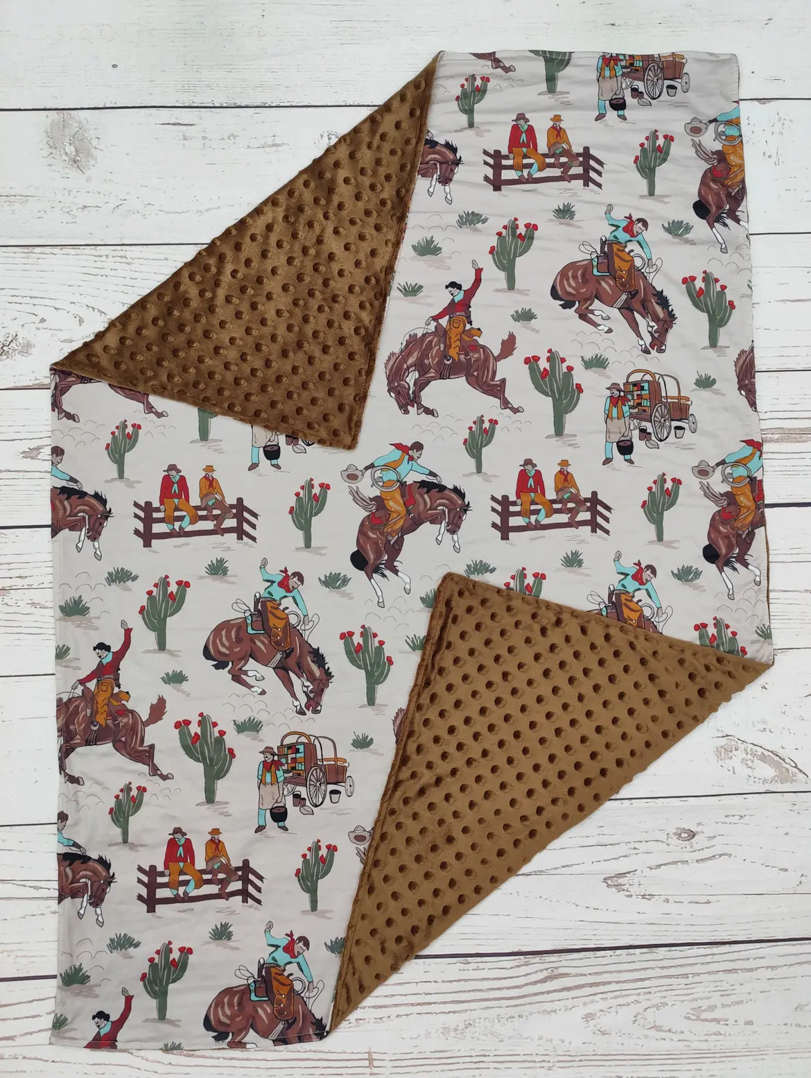Yeehaw Snuggles Western Baby Blanket
