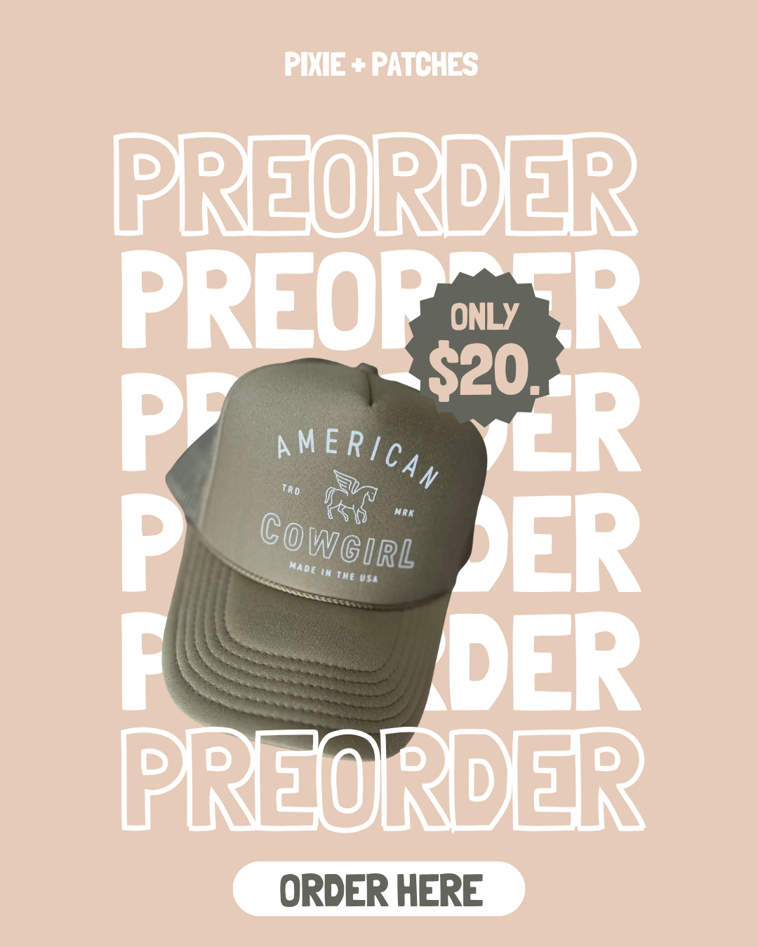 PREORDER | American Cowgirl Trucker Hat