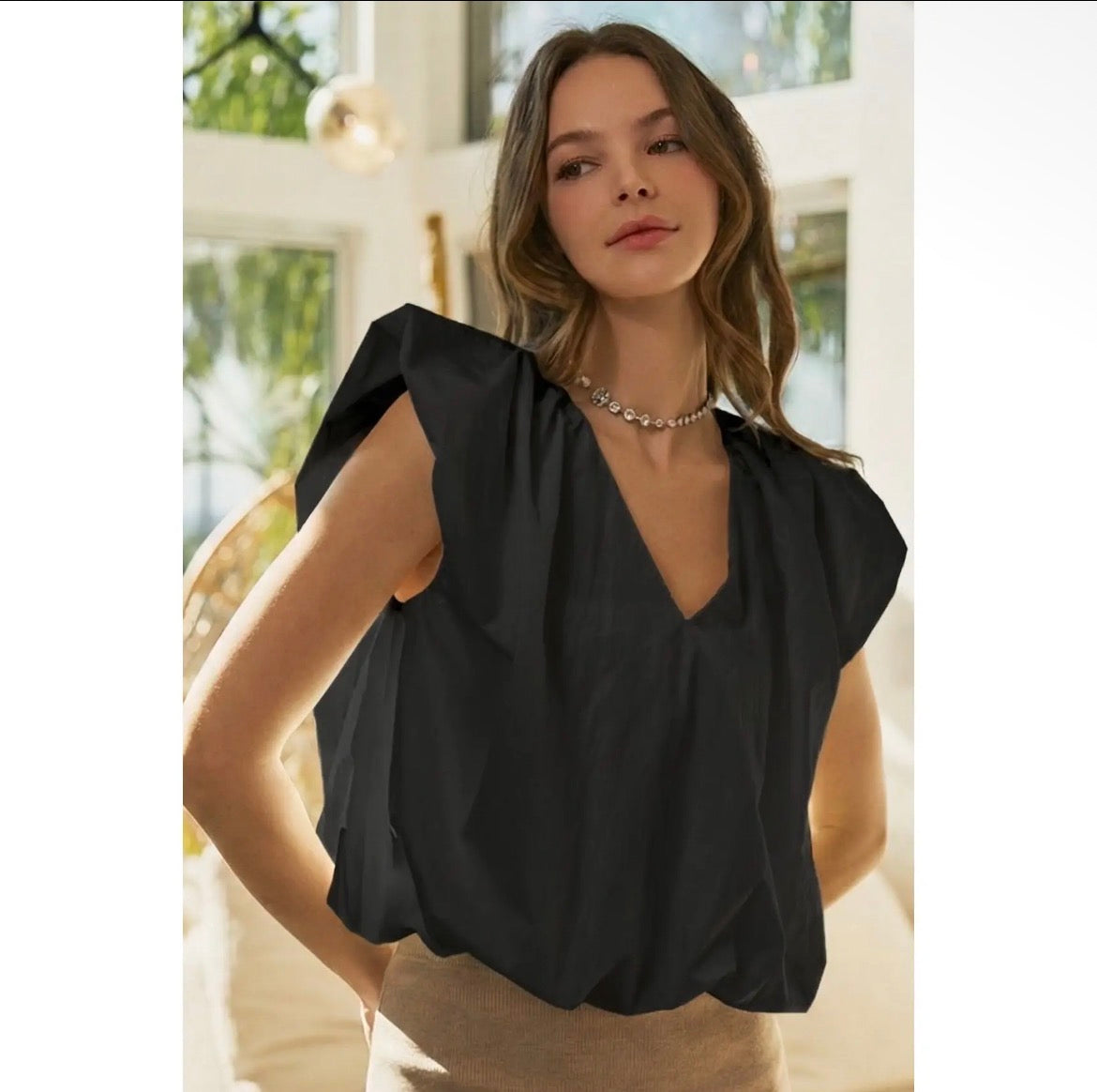 The Georgia Top | Black