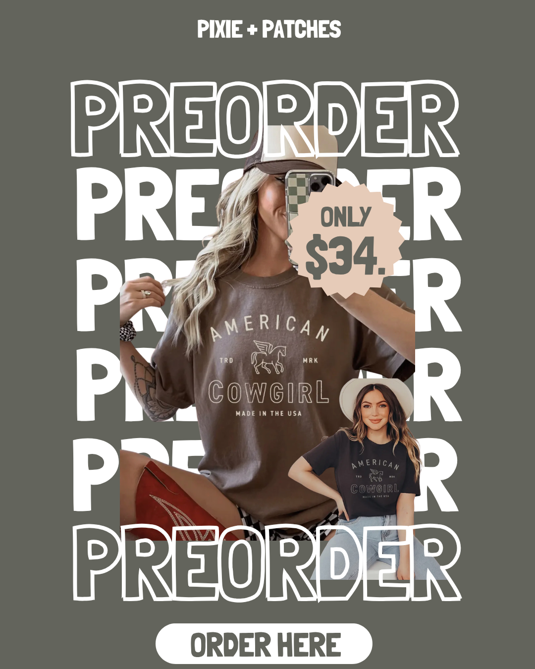 PREORDER | American Cowgirl Trademark Tee