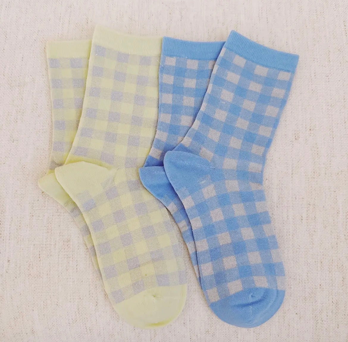 Twinkle Gingham Socks | 2 styles