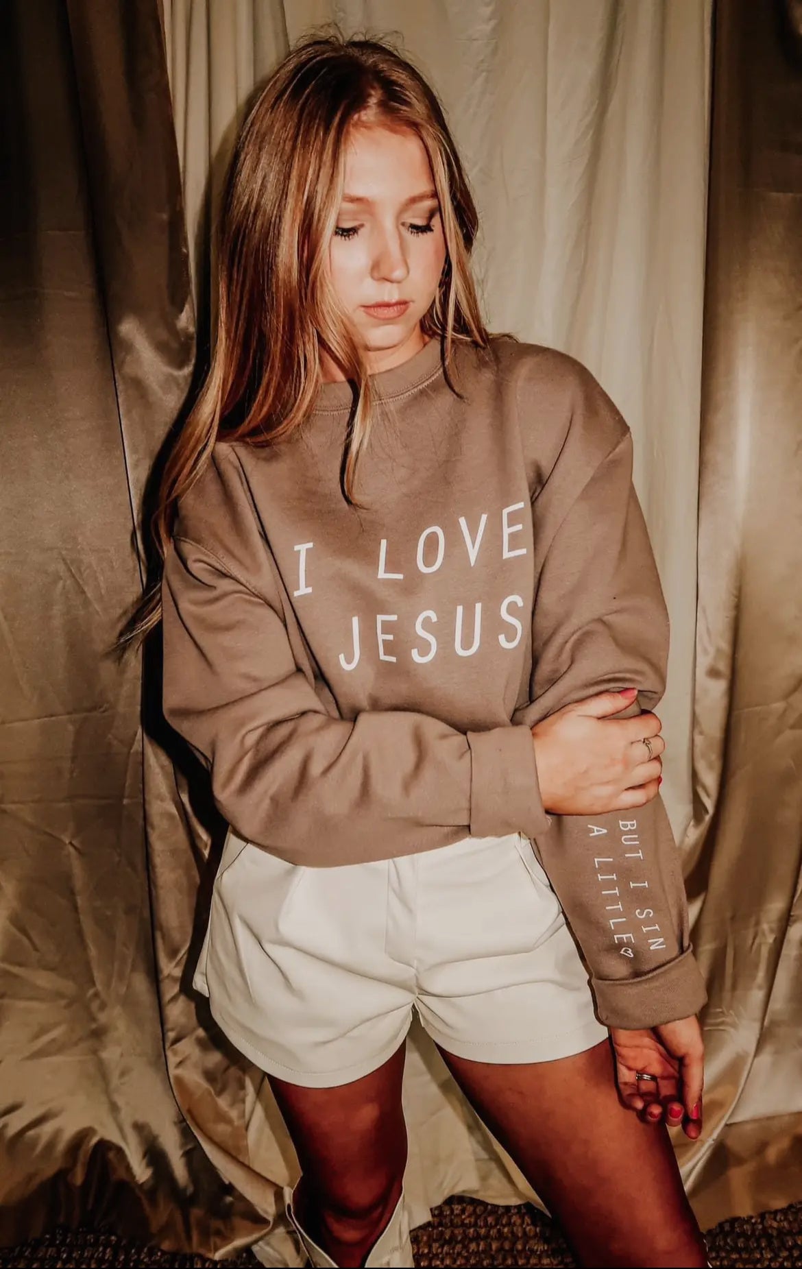 I Love Jesus Graphic Sweatshirt