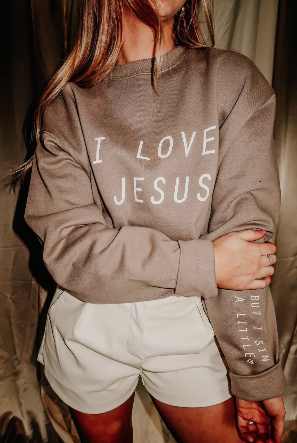 I Love Jesus Graphic Sweatshirt