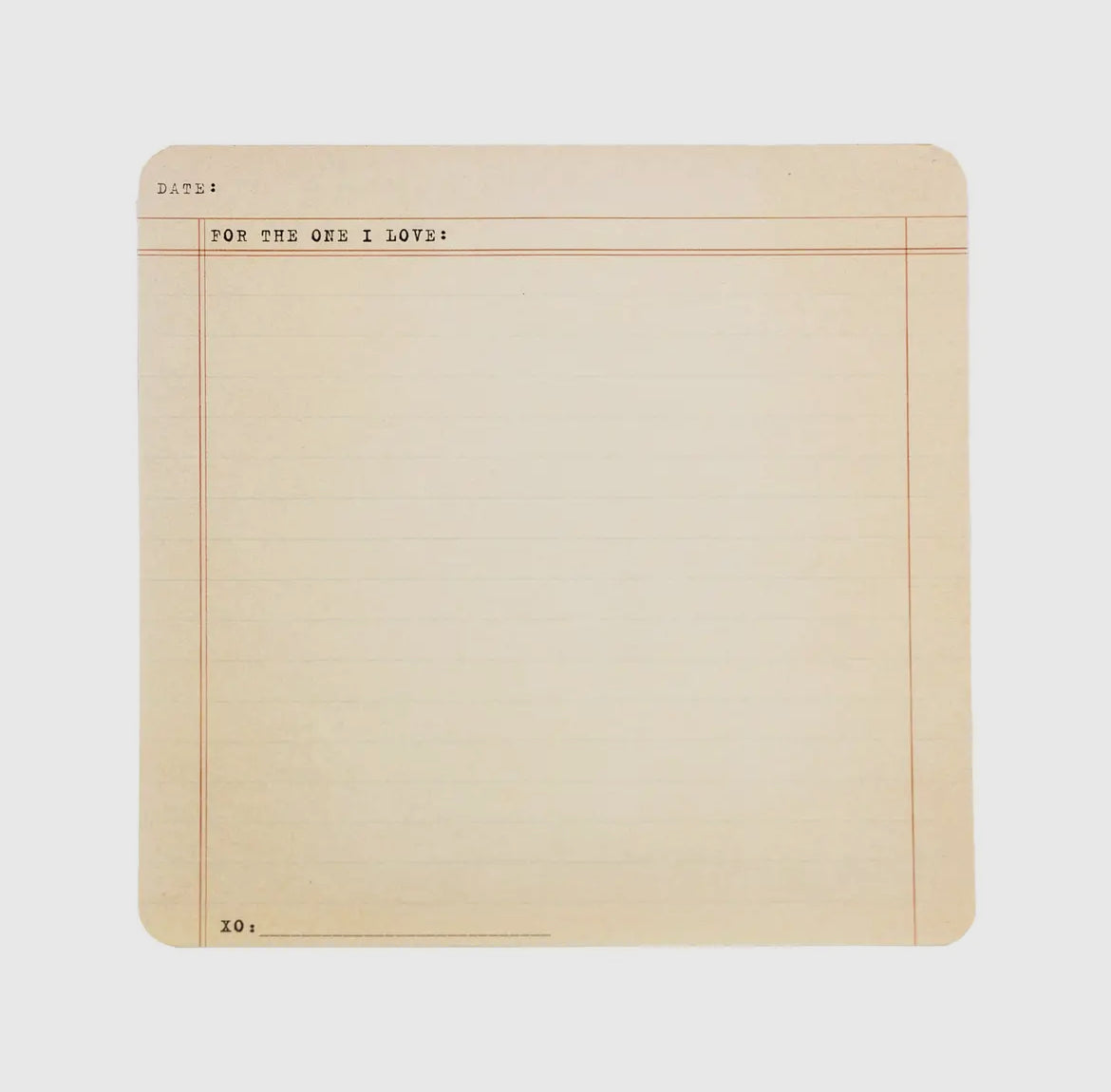 For the One I Love Notepad