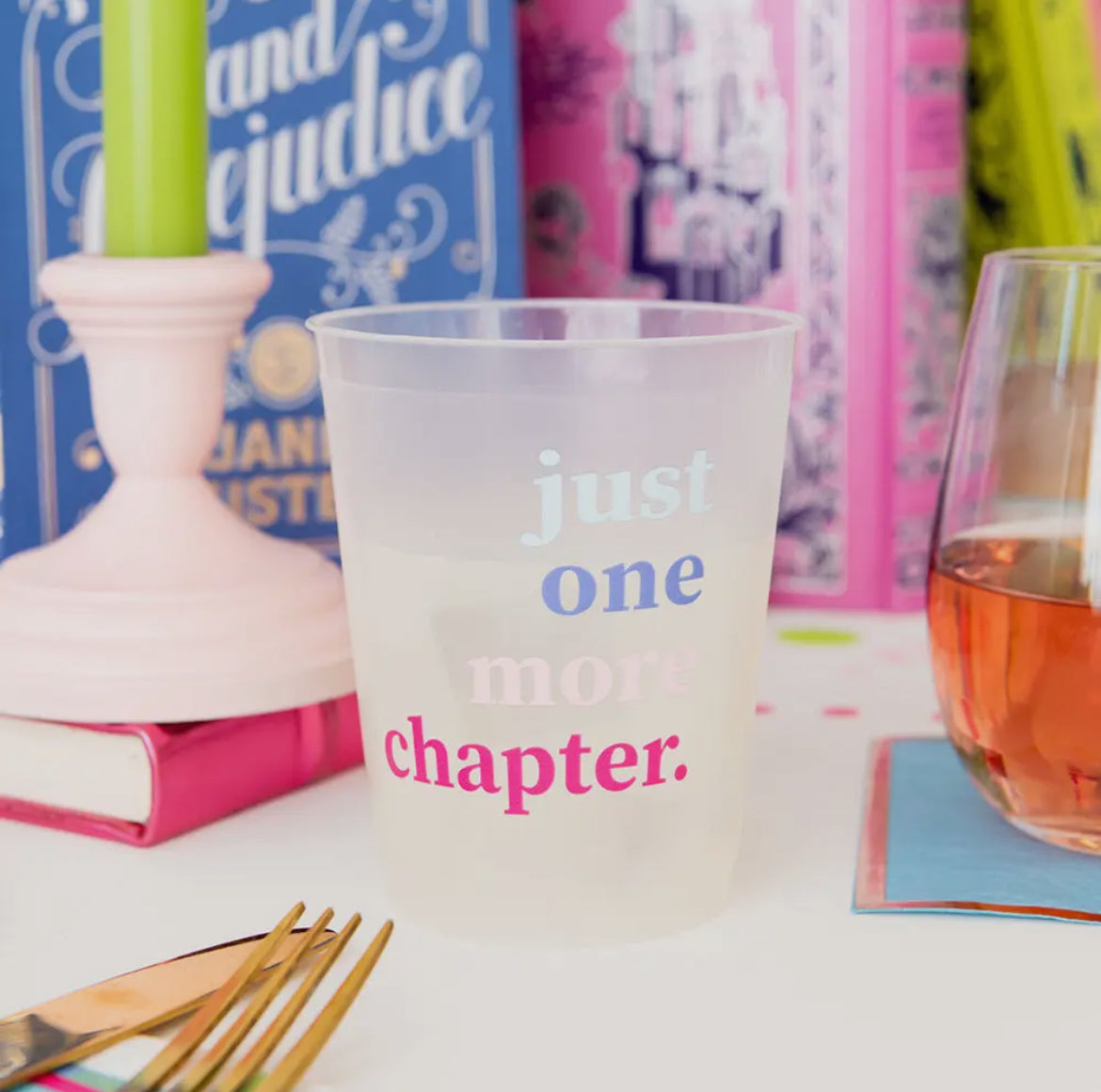 "Just One More Chapter" Flex Cups