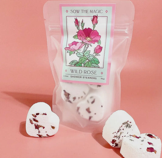 Wild Rose Heart Shaped Shower Steamers