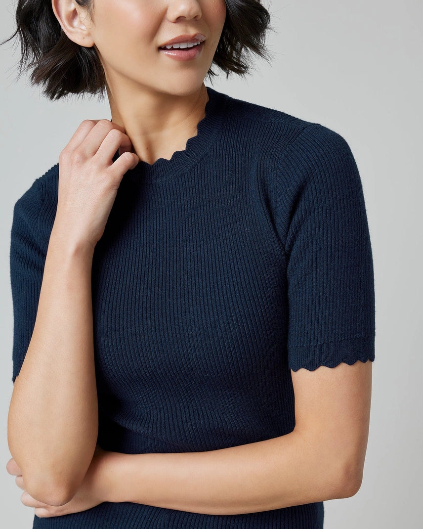 Preppy Rib Mockneck