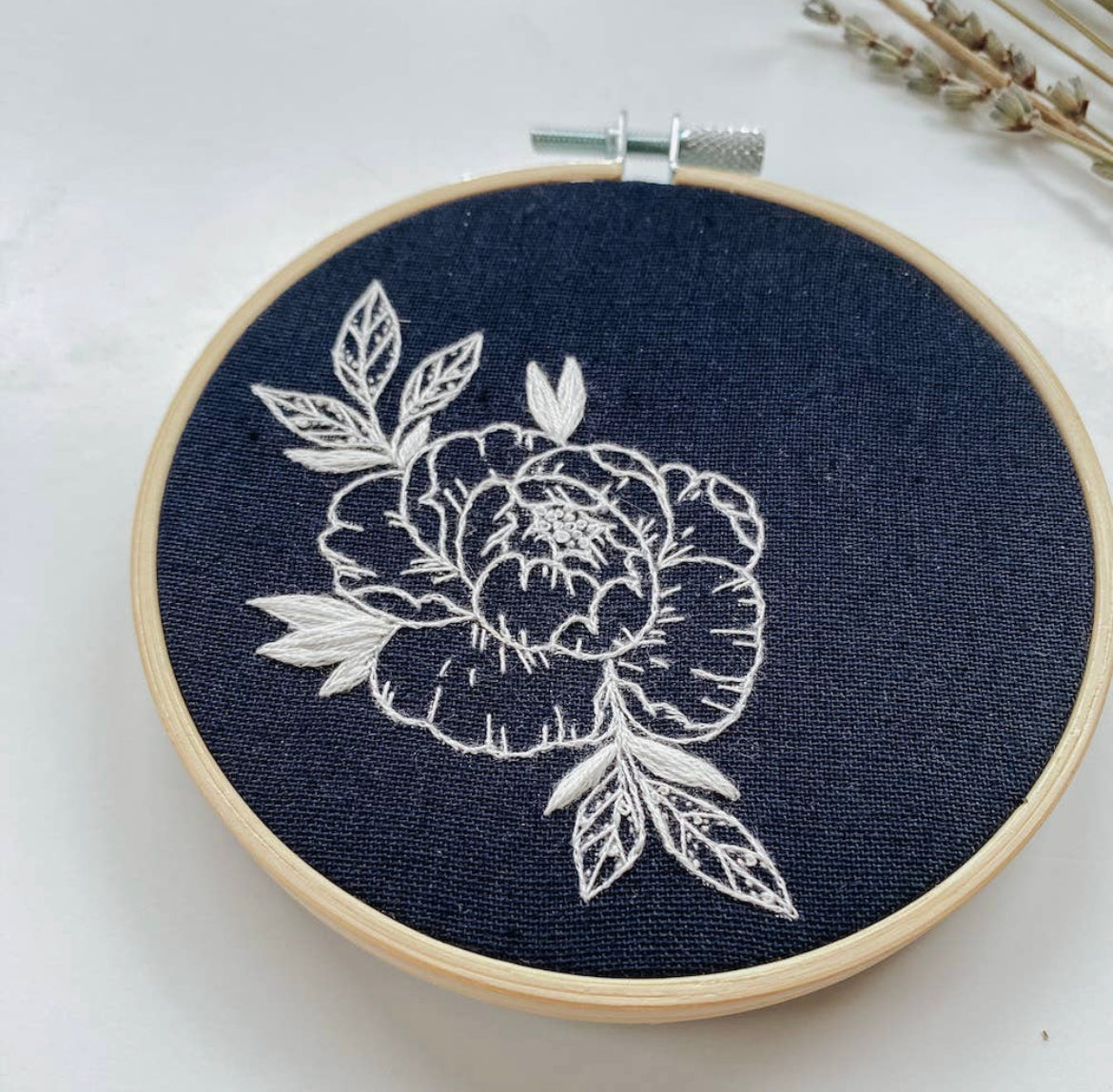 Peony Embroidery Kit