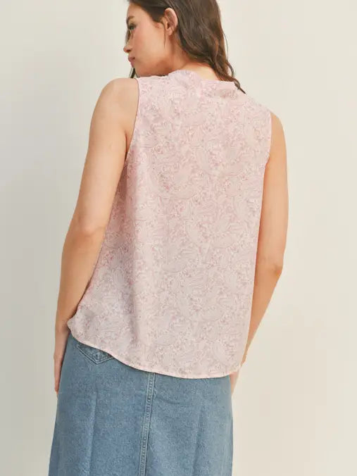 Blush Paisley Tank