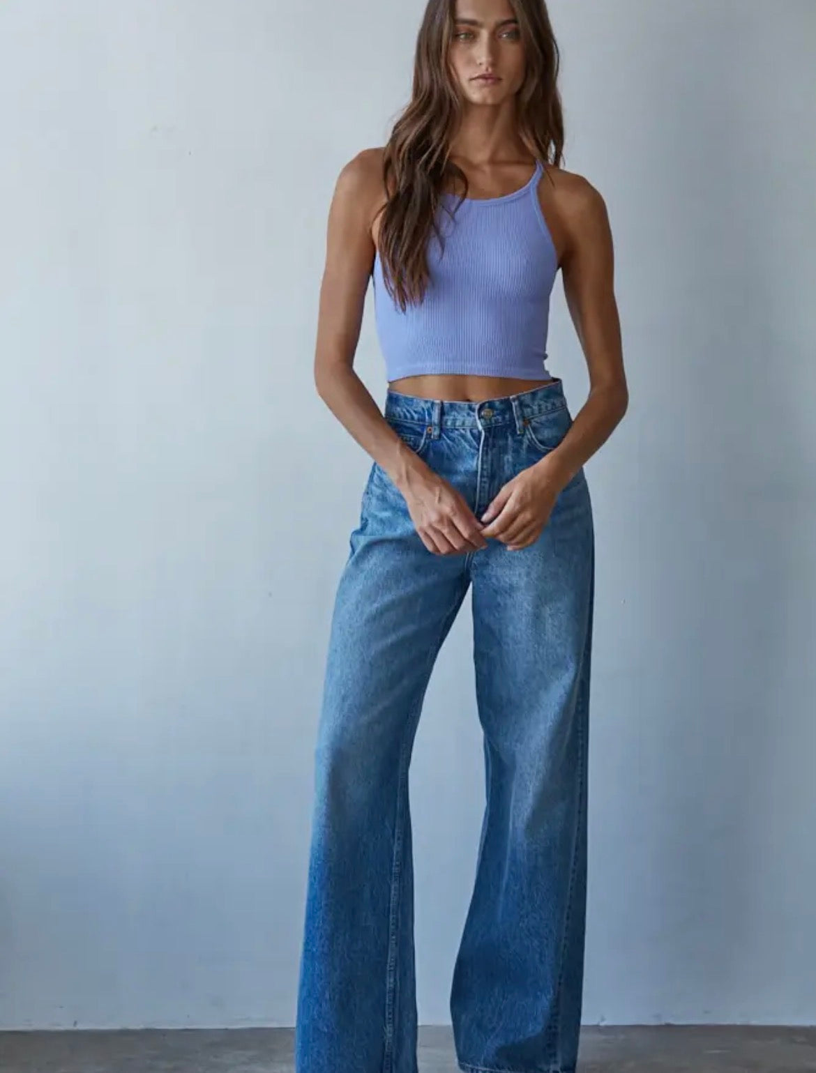 Seamless Halter Neck Top | Hyacinth