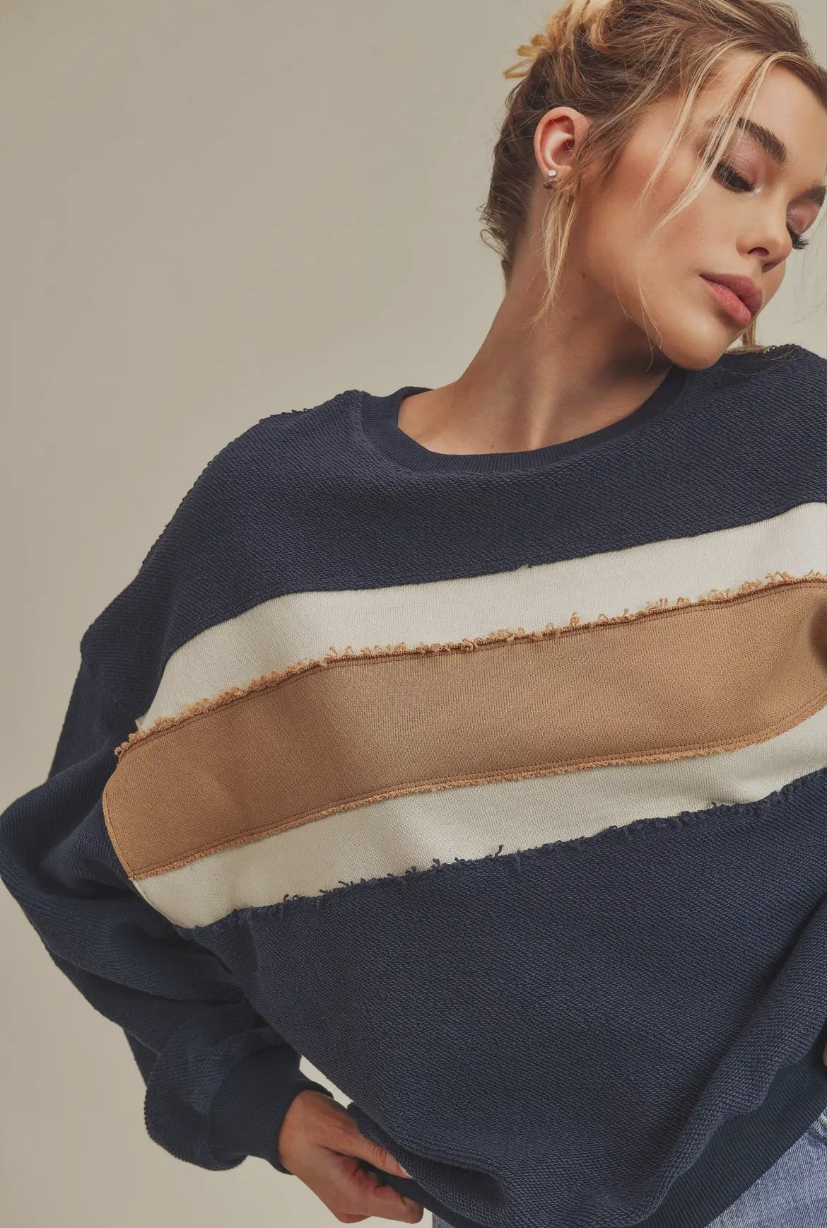 Retro Stripe Crew