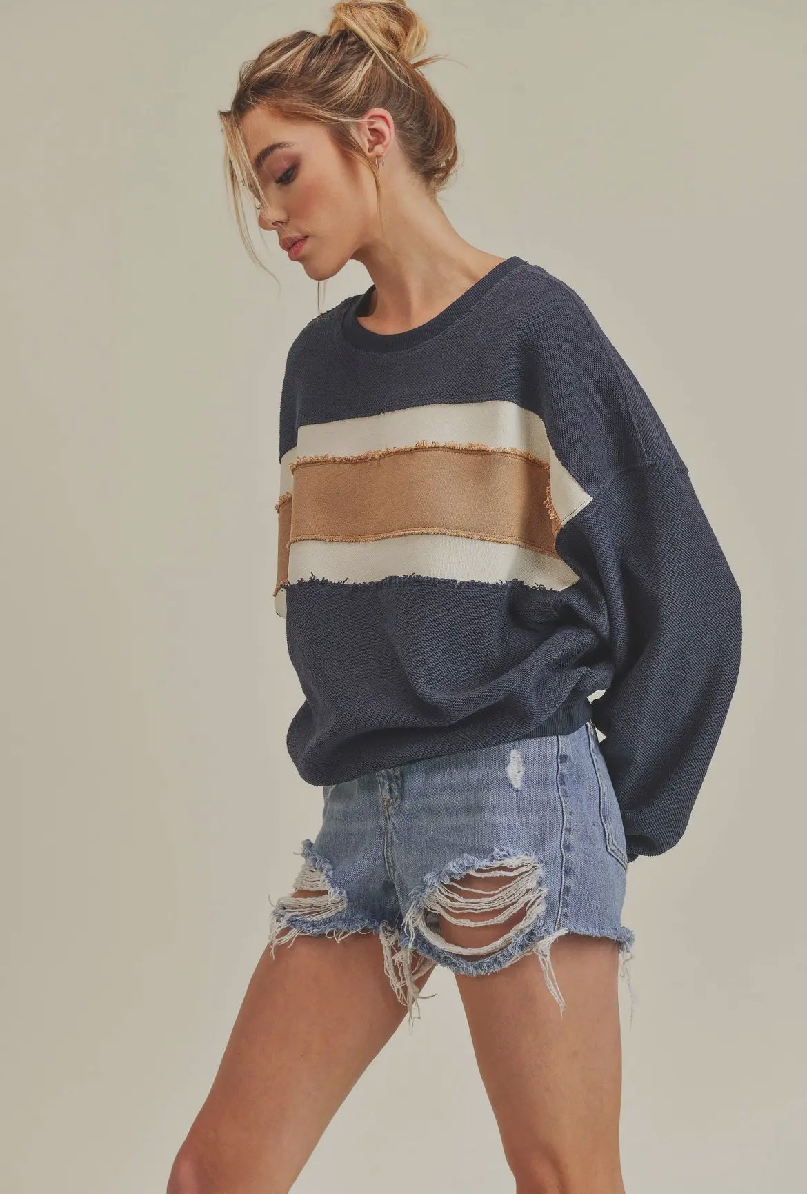 Retro Stripe Crew