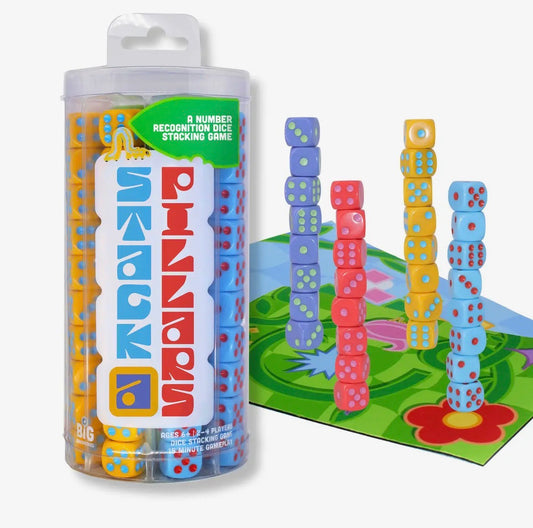 Stack-a-Pillars | Family Dice Stacking Game