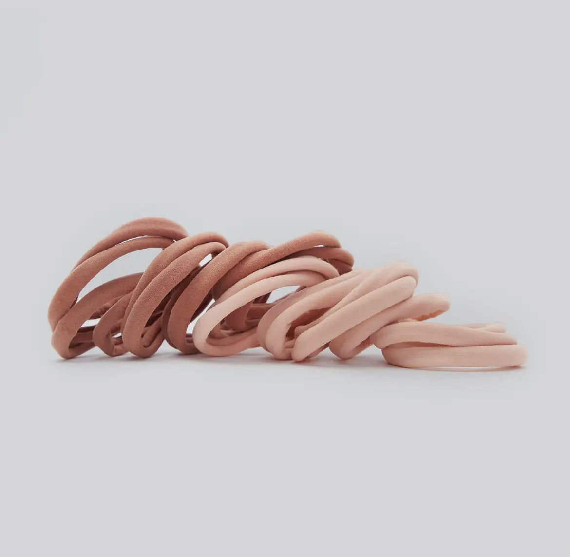 KITSCH | nylon hair elastics 20pc | Blush