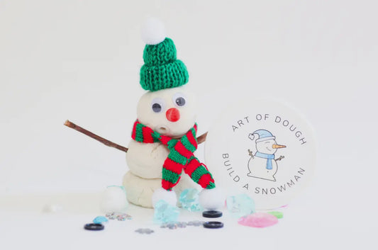 Art of Dough | Build a Snowman Sensory Jar