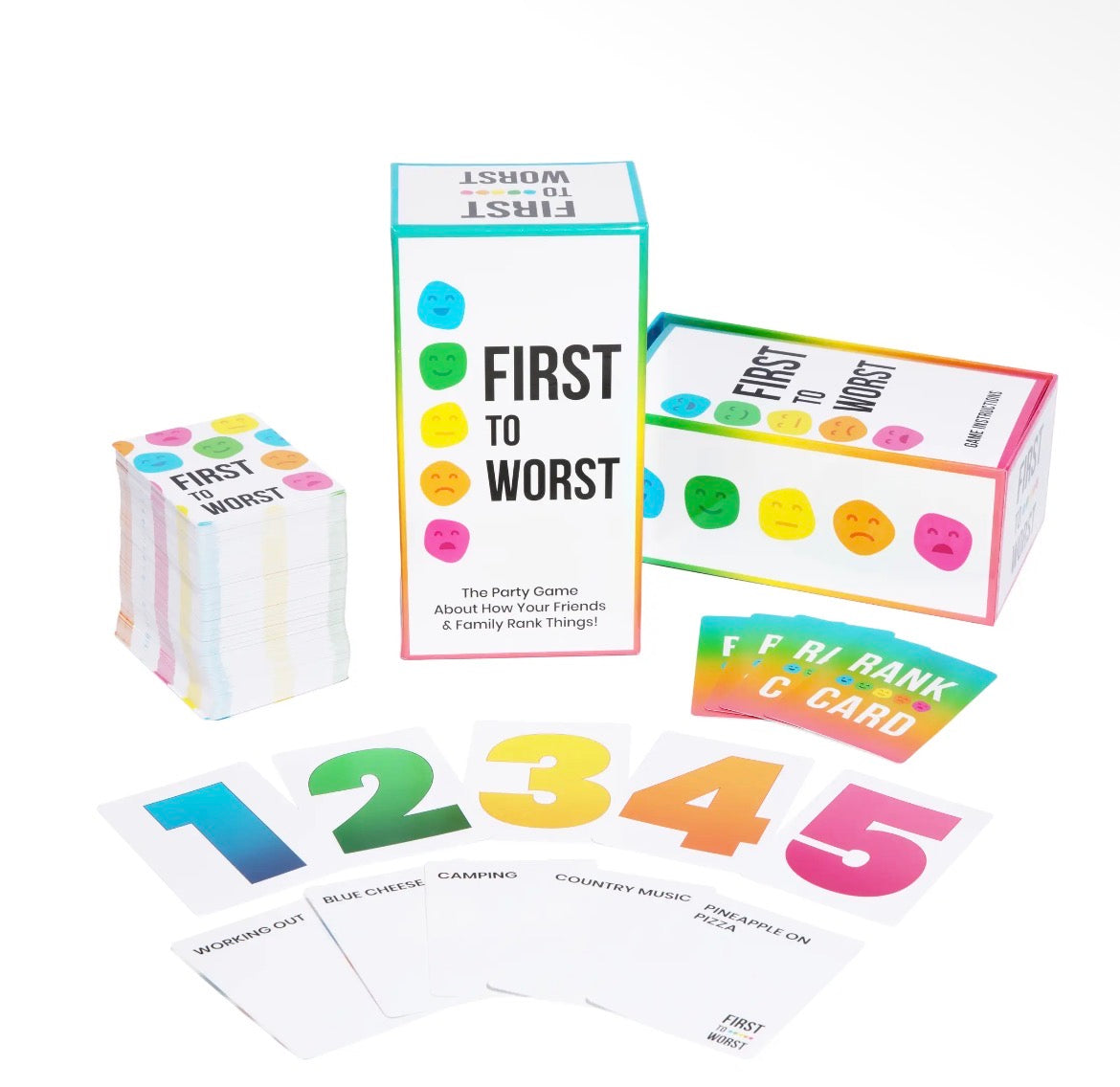 First to Worst | A Family + Friends Ranking Game