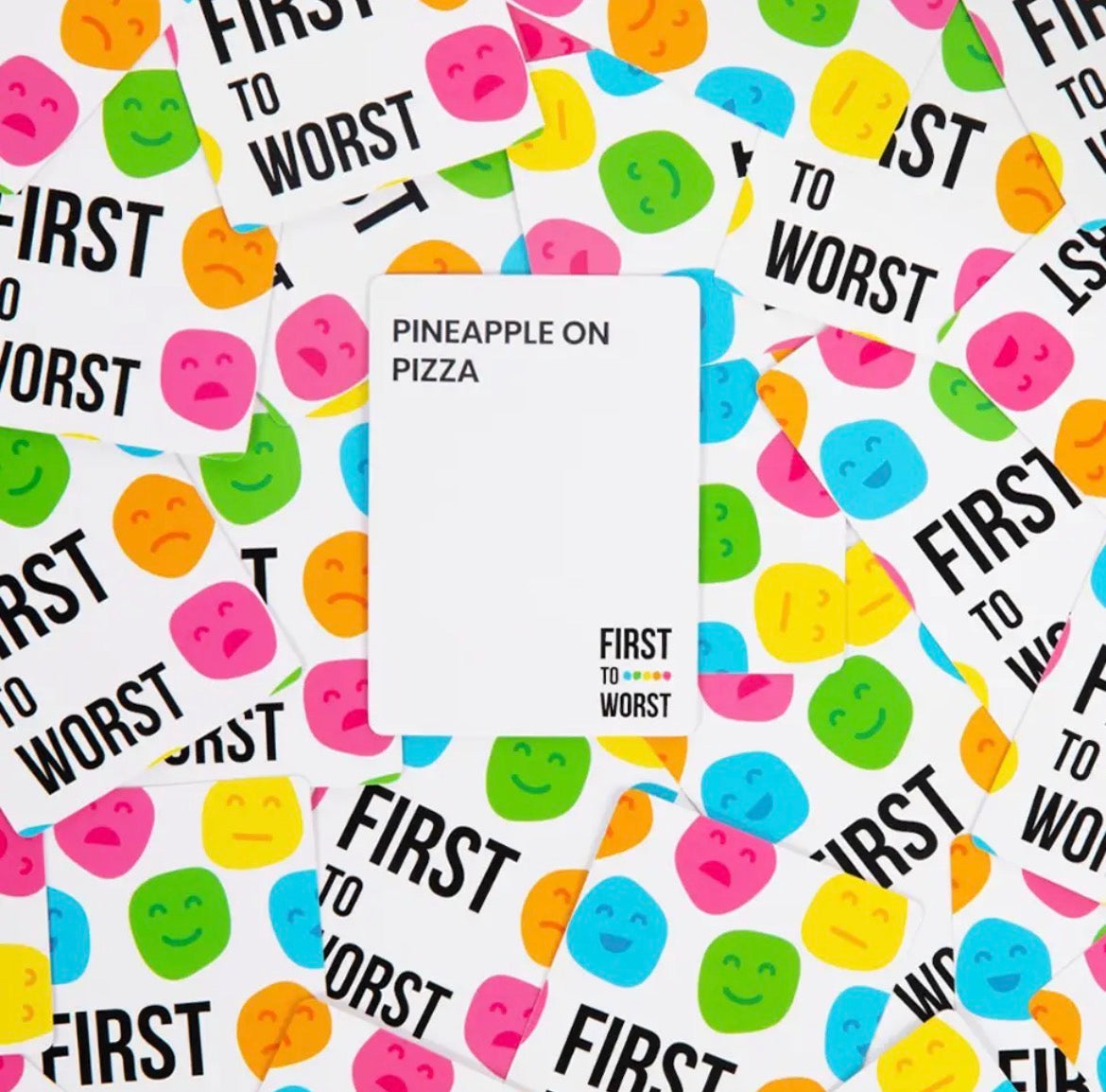 First to Worst | A Family + Friends Ranking Game