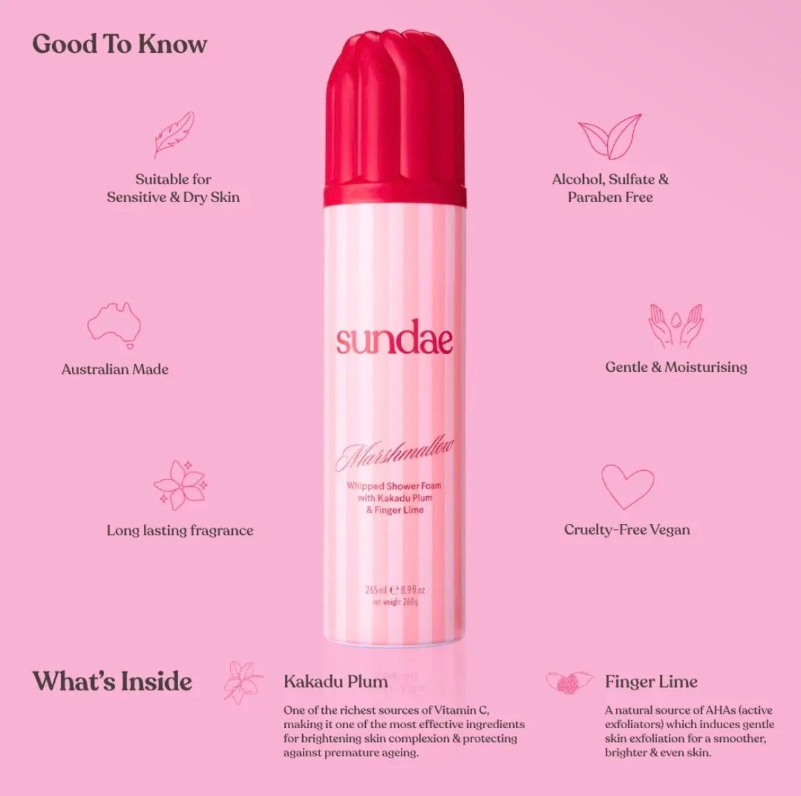 SUNDAE | Whipped Shower Foam Marshmallow