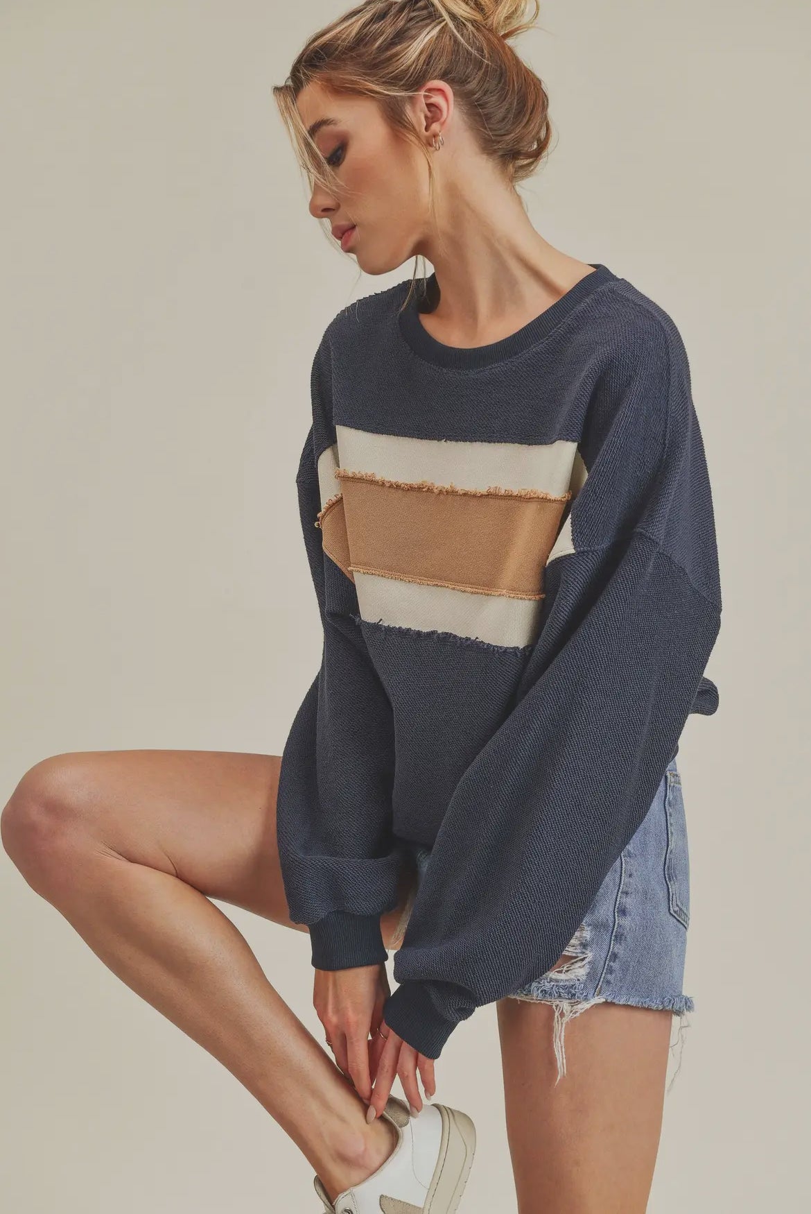 Retro Stripe Crew