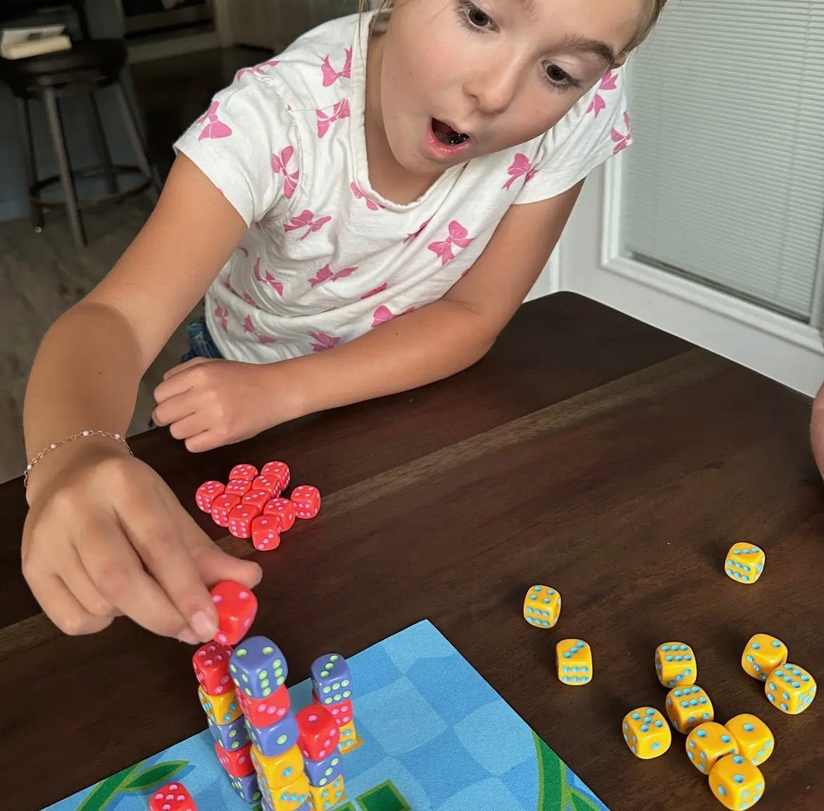 Stack-a-Pillars | Family Dice Stacking Game