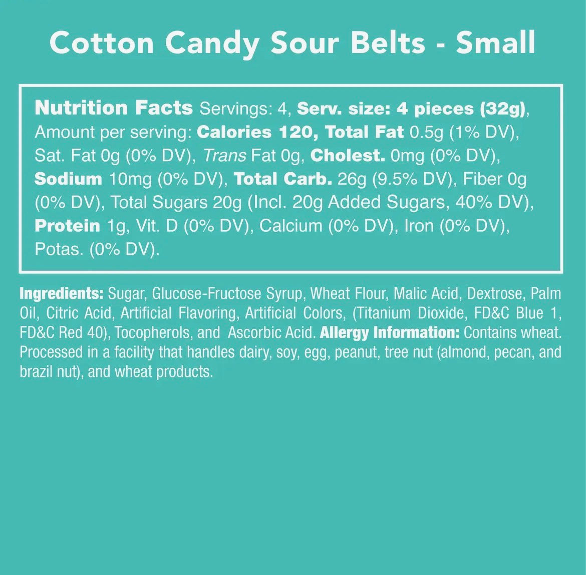 Candy Club | Cotton Candy Sour Belts
