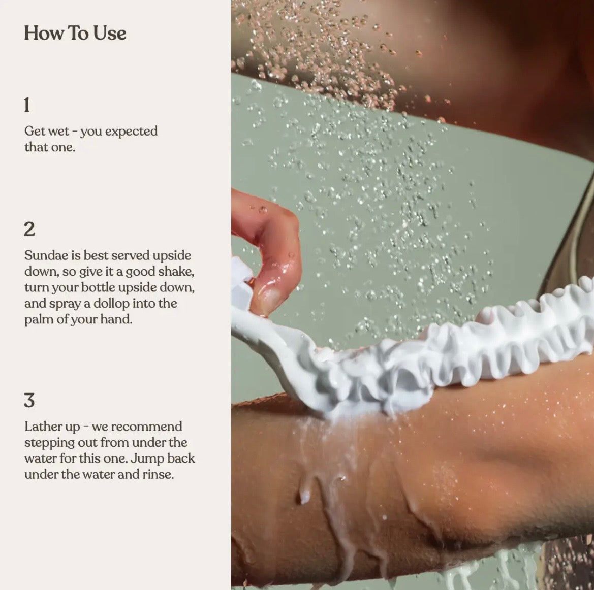 SUNDAE | Whipped Shower Foam Green Tea Exfoliating