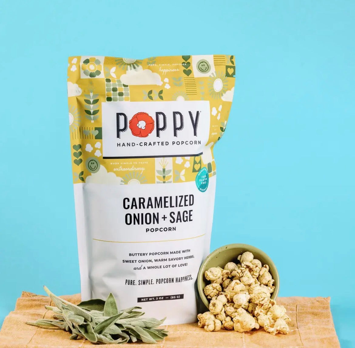 POPPY | *new* Caramelized Onion + Sage Popcorn