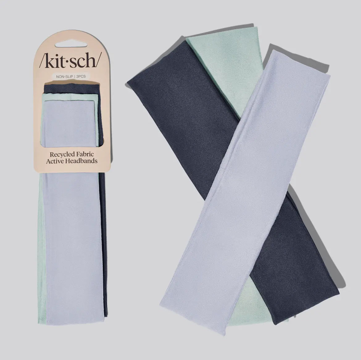 KITSCH | Active Headband 3pc Set | Garden Blues