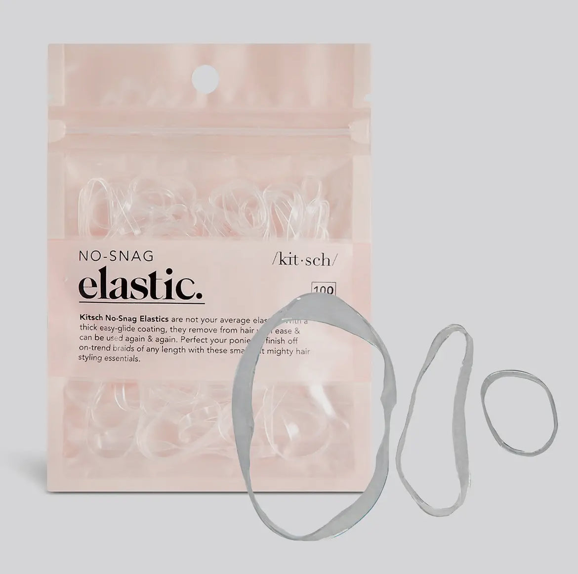KITSCH | No-Snag Elastic 100pc | Clear