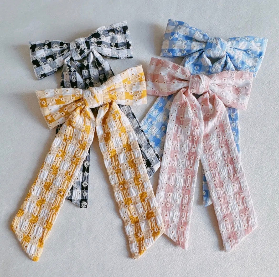 Daisey Picnic Gingham Bow Hair Clip | 4 styles