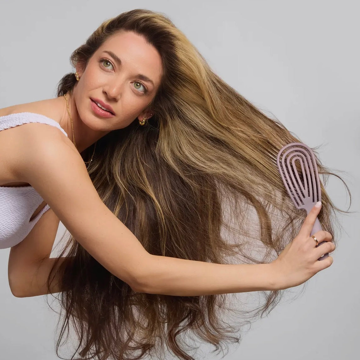 KITSCH | Detangling Flexi Brush - Soft Violet