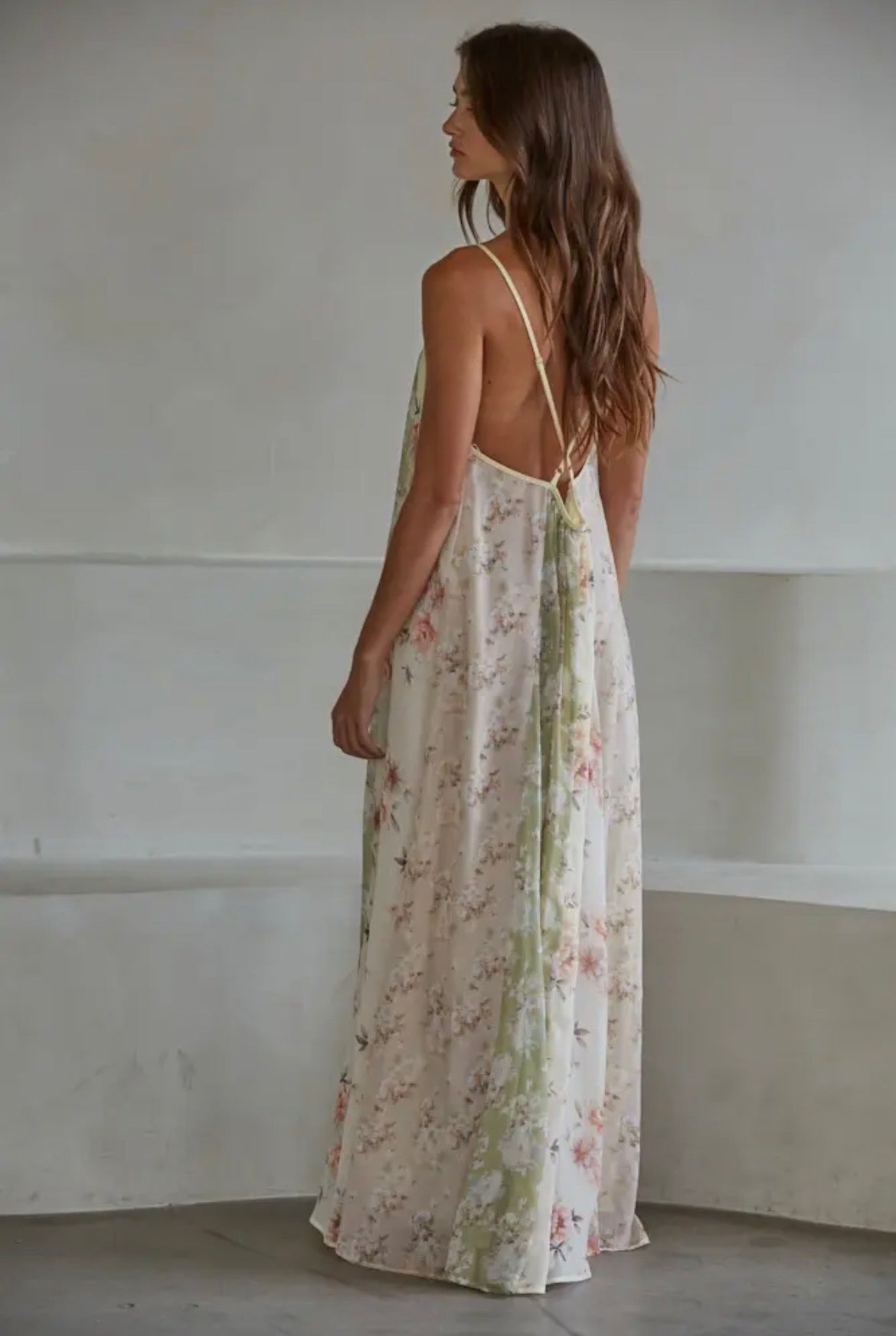 Chiffon Multi Floral Print Maxi