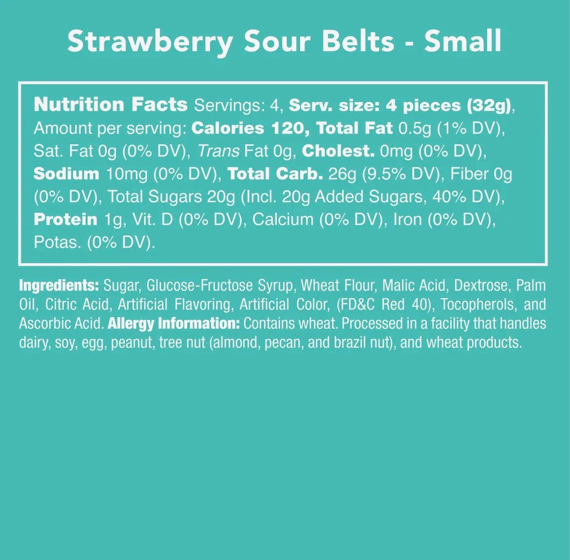 Candy Club | Strawberry Sour Belts