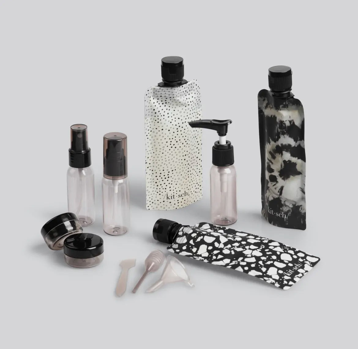 KITSCH | Refillable Ultimate Travel 11pc Set |
Black & Ivory