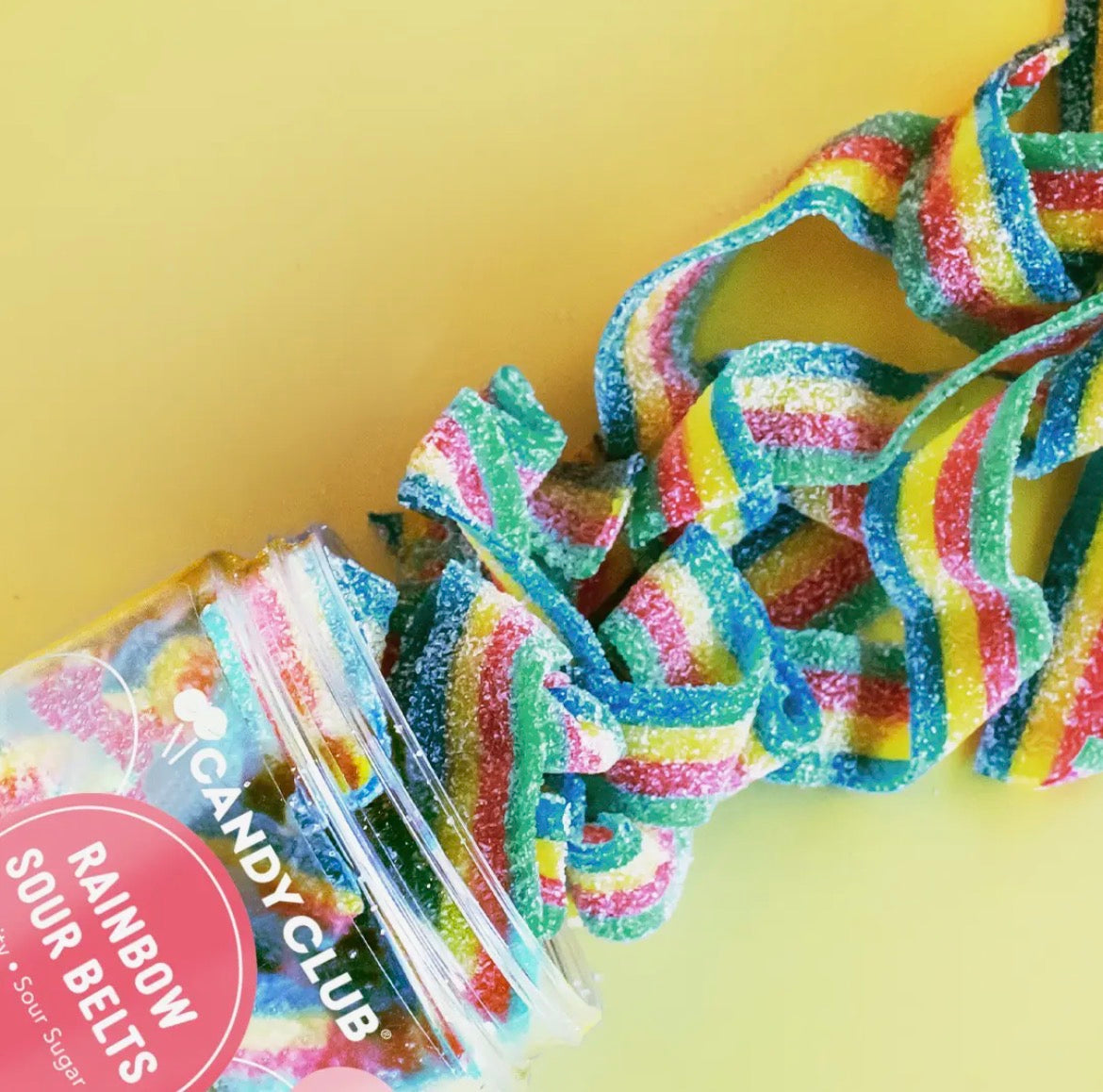 Candy Club | Rainbow Sour Belts
