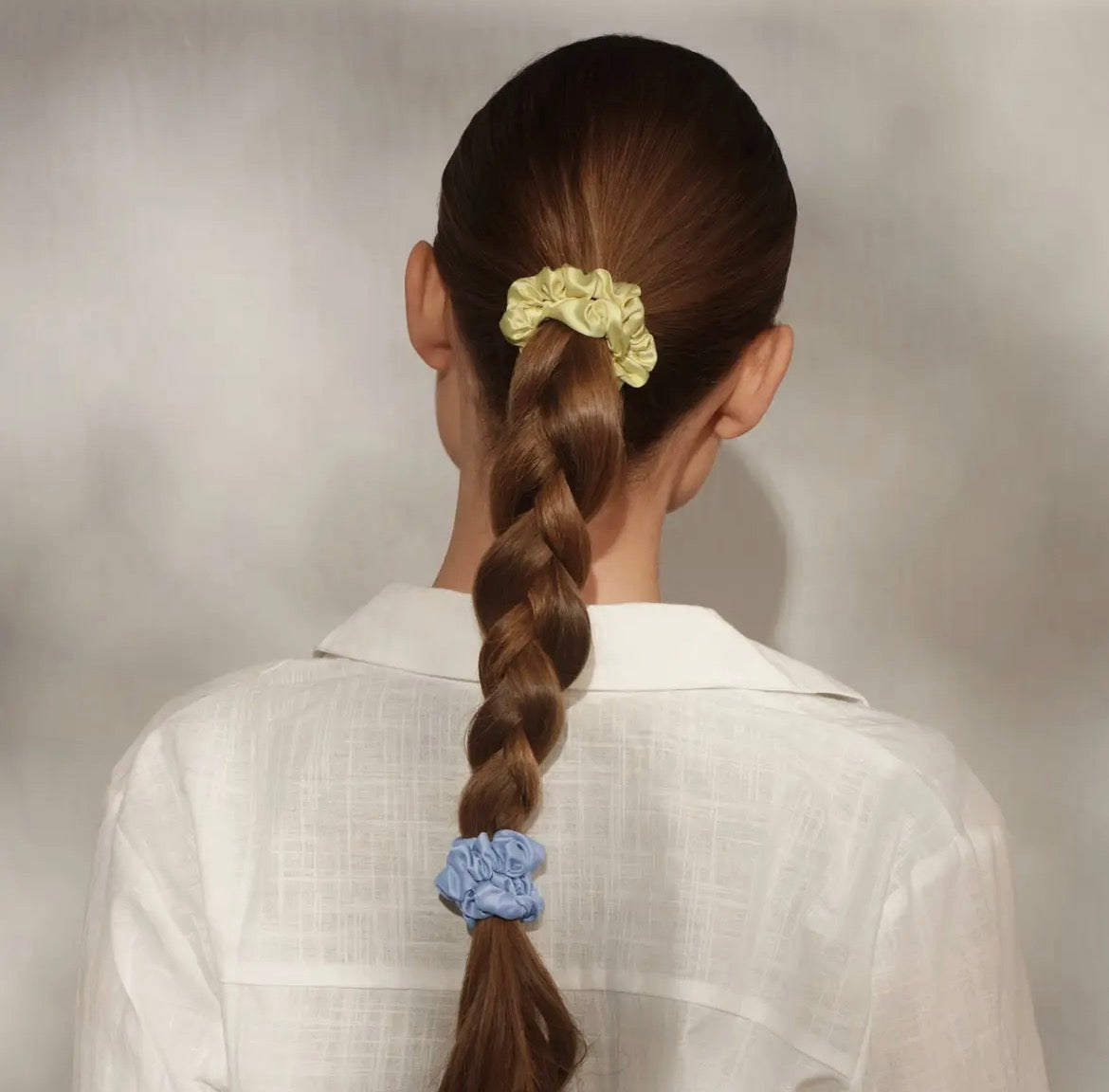 KITSCH | Ruched Satin Scrunchies 5pc Set - Coastal