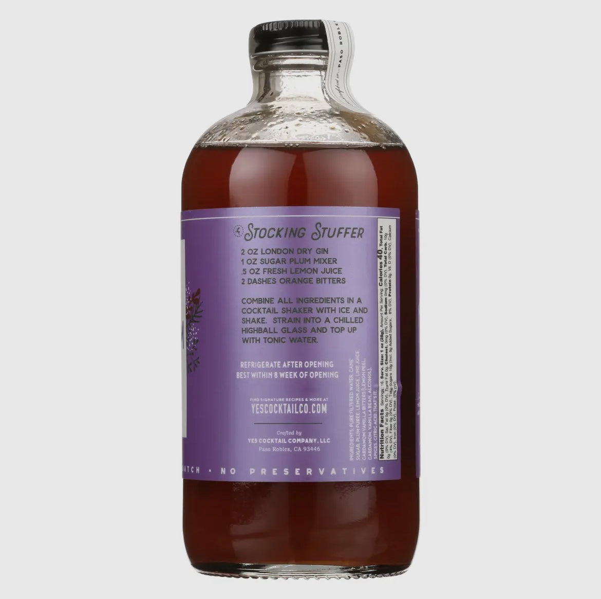 YES Cocktail Co. | Sugar Plum Cocktail Mixer