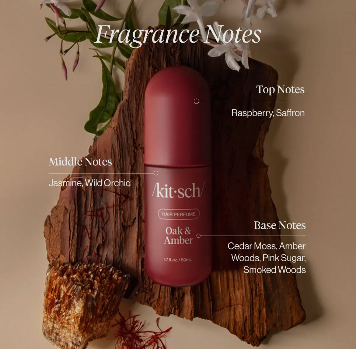 KITSCH | Oak & Amber Hair Perfume