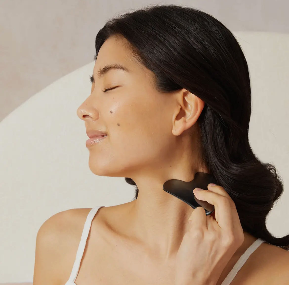 KITSCH | Stainless Steel Gua Sha | Matte Black