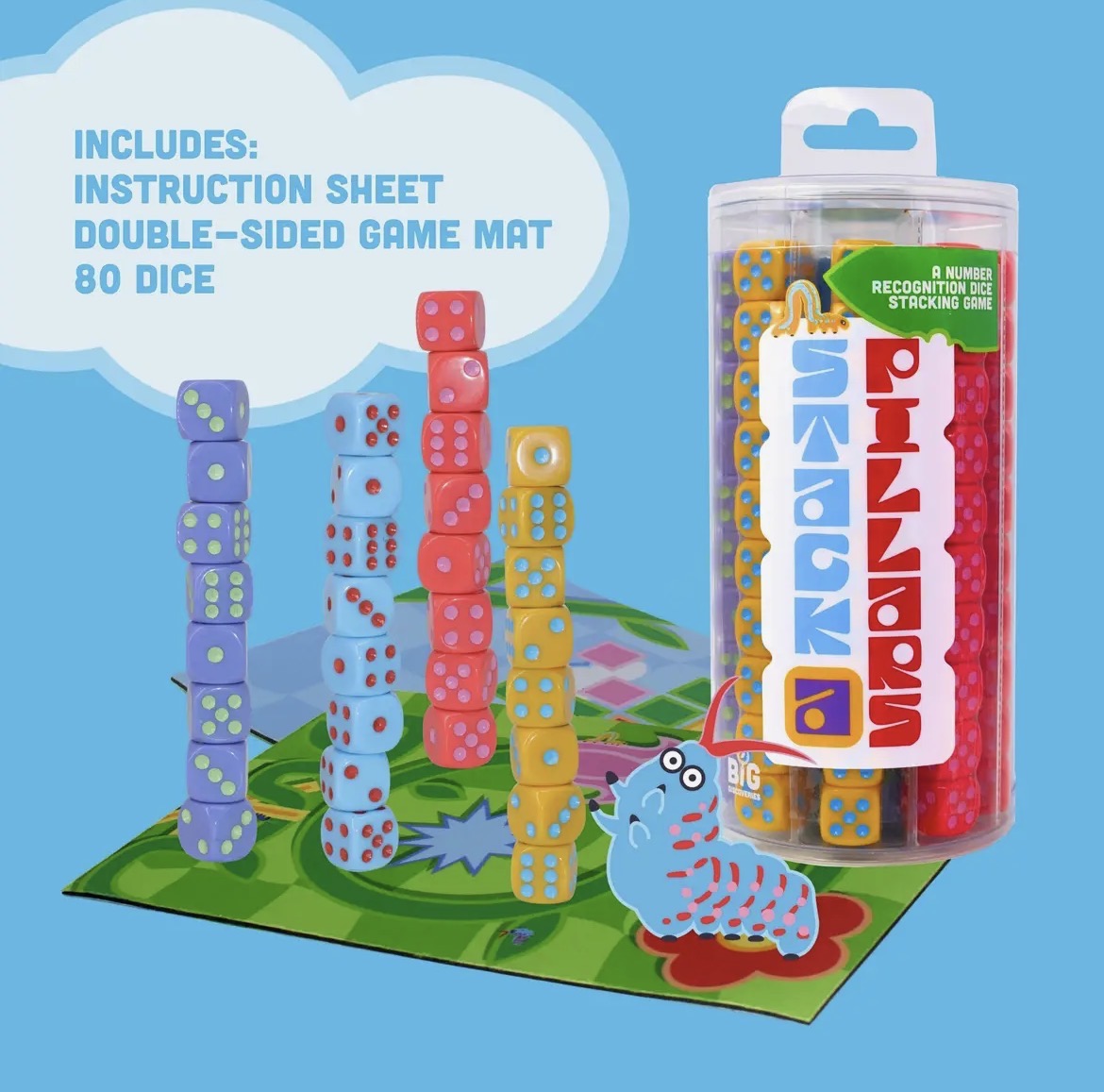 Stack-a-Pillars | Family Dice Stacking Game