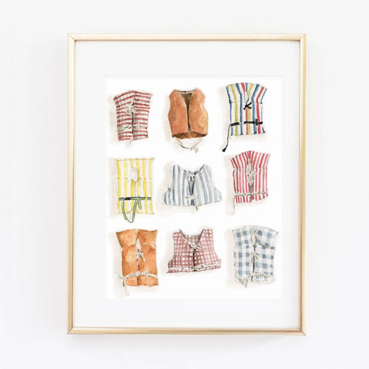 Boat Coats Art Print | 8x10