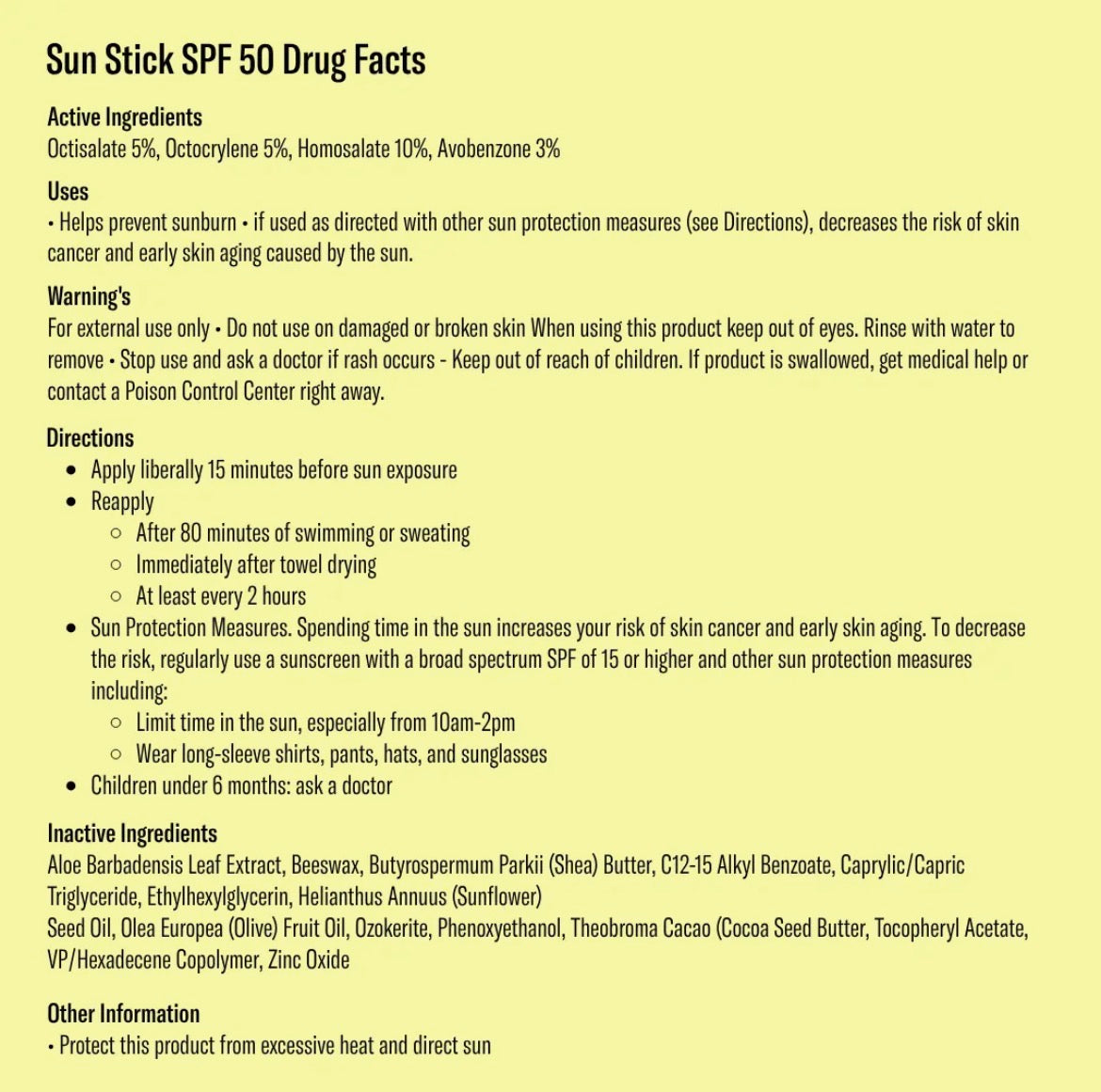 BASK | SPF 50 Fragrance Free Sunscreen Stick - Face + Lip Balm