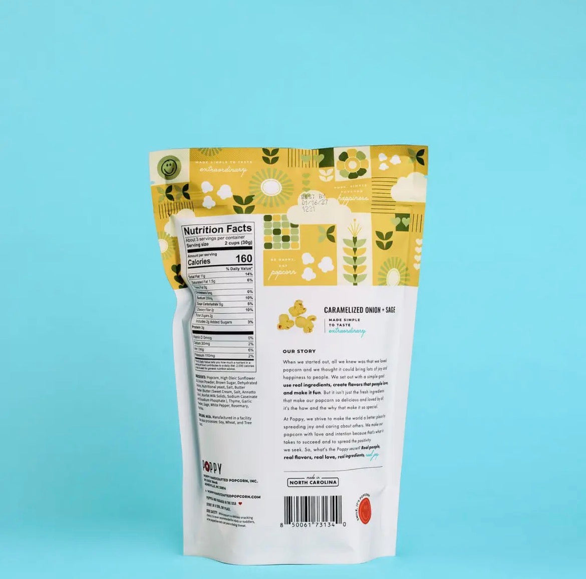 POPPY | *new* Caramelized Onion + Sage Popcorn