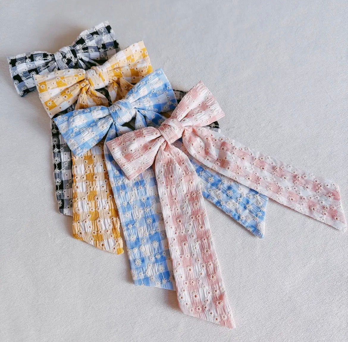 Daisey Picnic Gingham Bow Hair Clip | 4 styles