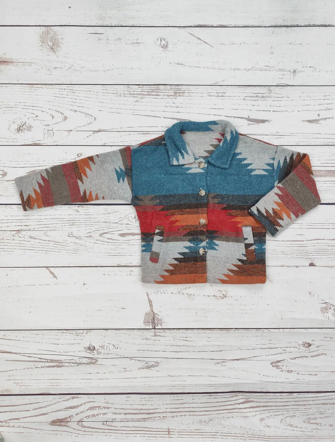 Toddler Aztec Jacket | Blue