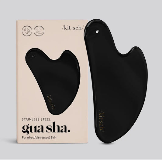 KITSCH | Stainless Steel Gua Sha | Matte Black