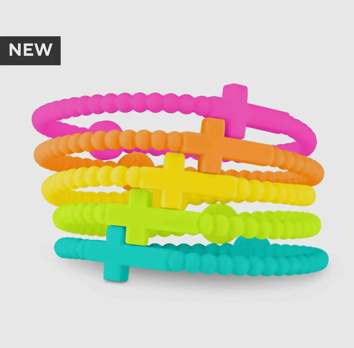 Ryan & Rose Jesus Bracelets | 5 Pack | Neon