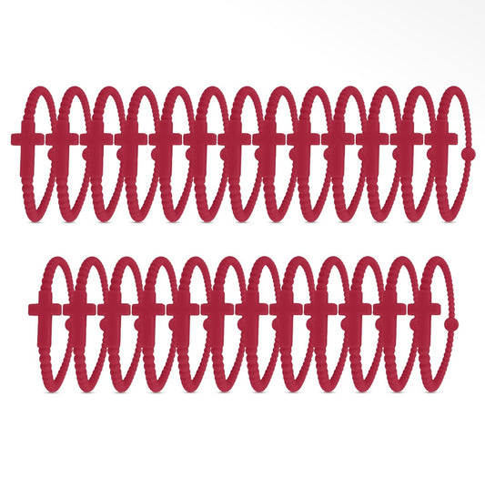 Ryan & Rose Jesus Bracelet | Single | Crimson
