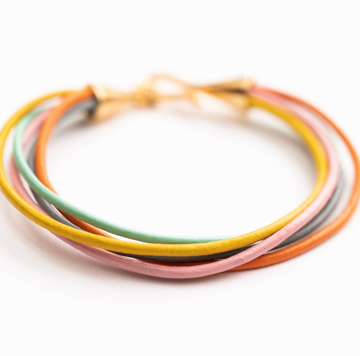 Confetti Colors Leather Bracelet